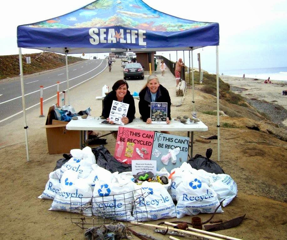 World Oceans Day Beach Clean-up Event in Carlsbad, California