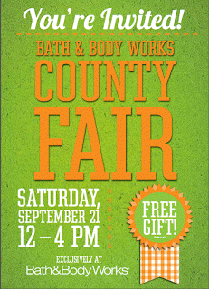 Bath & Body Works County Fair is Sept 21st | @Luvbbw #BBWcountyfair
