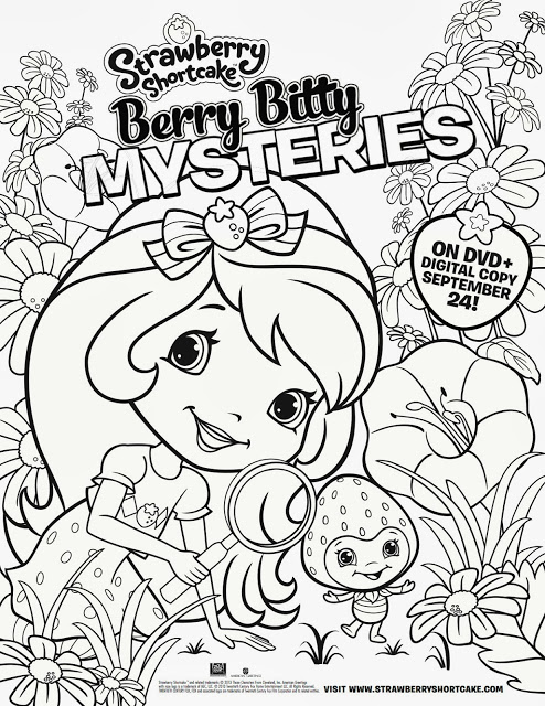 REVIEW: Strawberry Shortcake: Berry Bitty Mysteries DVD #Giveaway! @FHEInsiders #ColoringSheet
