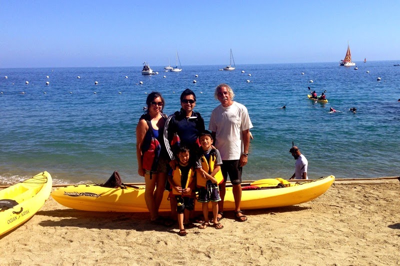 Kayaking with Kids on Santa Catalina Island with Descanso Beach Ocean Sports #AvalonCA