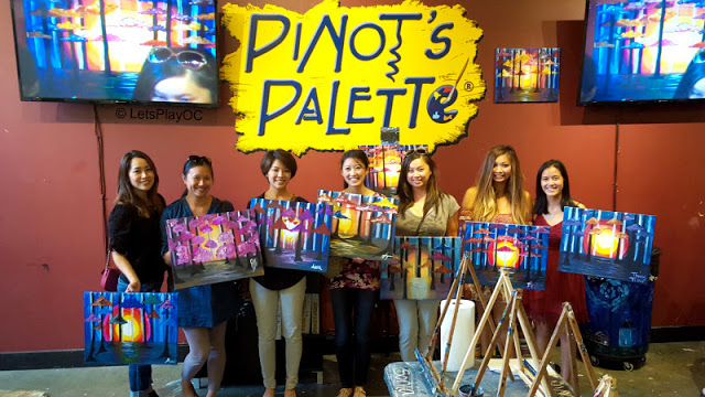 Paint and Drink Class at Pinot’s Palette in Tustin #PinotsPalette @PinotTustin