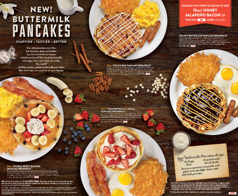 Dennys New Fluffier Buttermilk Pancakes!