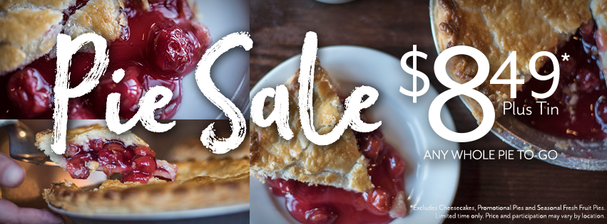 Marie Callenders: Whole Pie To-Go Sale is Back!