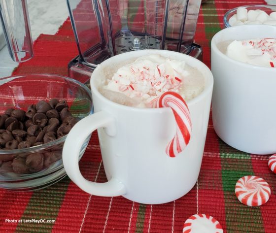 Homemade Hot Chocolate with Vitamix Aer Disc Container